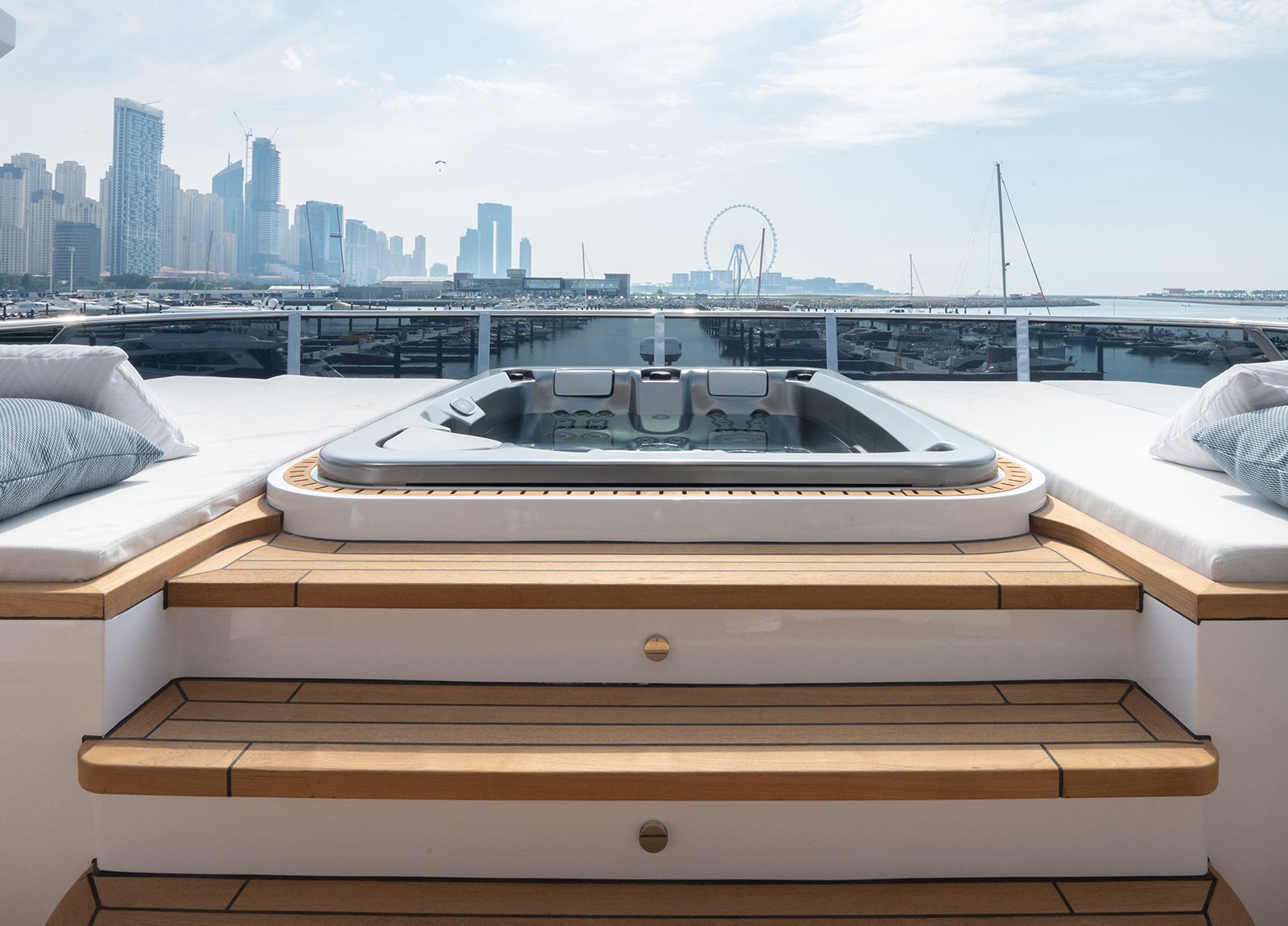 charter yacht majesty 120 olivia jacuzzi