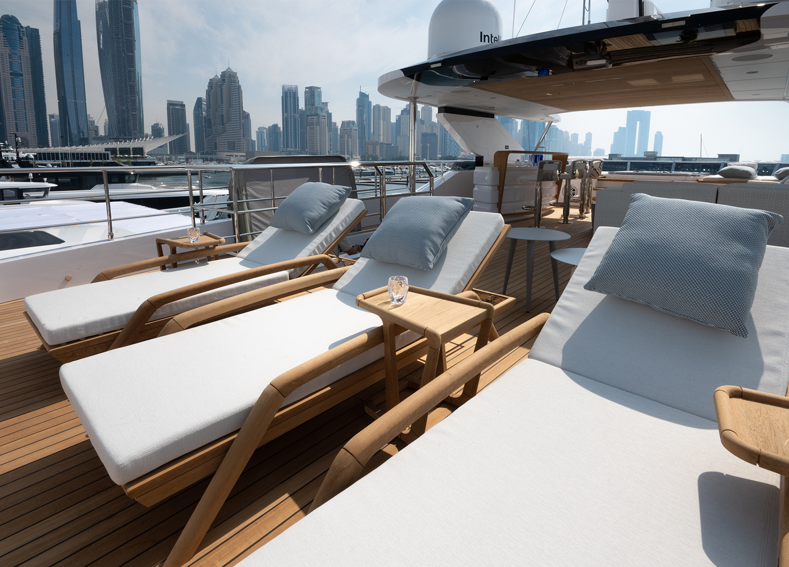 charter yacht majesty 120 olivia upper deck