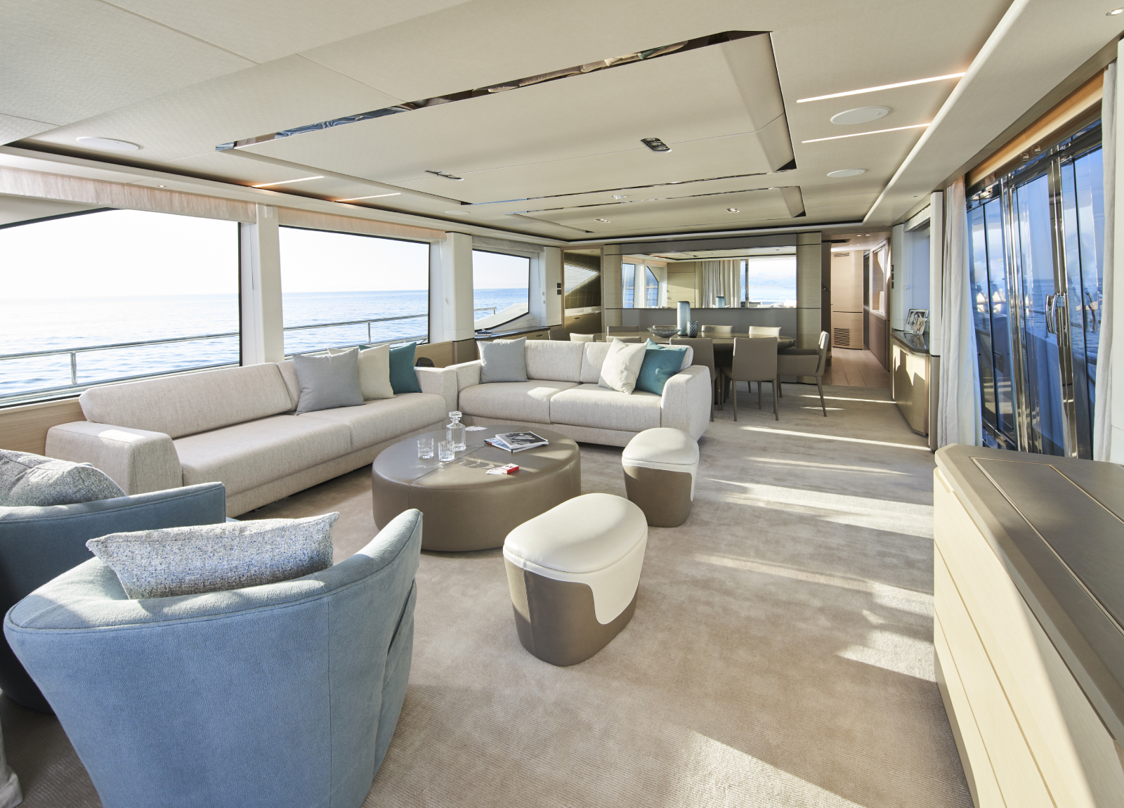 charter yacht princess 30m hallelujah interior