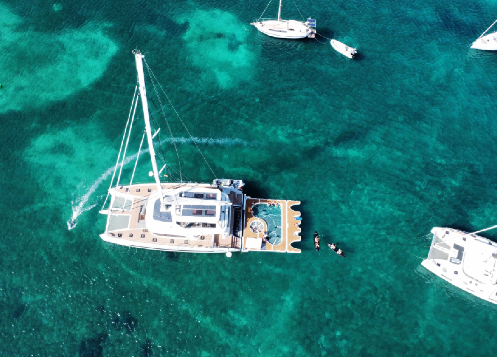 Lagoon Sixty 5 view from above