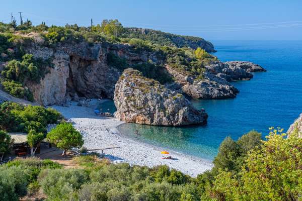 luxus charter gebiet griechenland peloponnes foneas beach