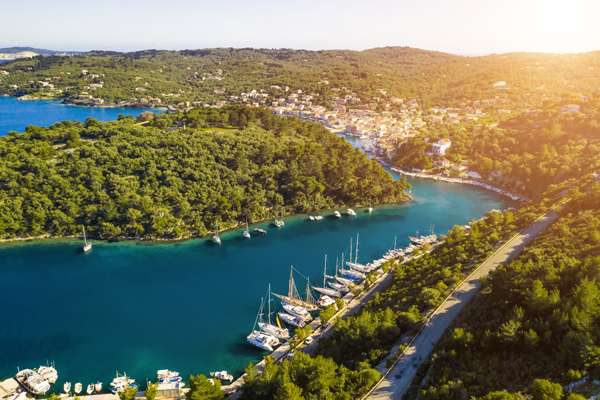 luxus charter route ionische inseln paxos