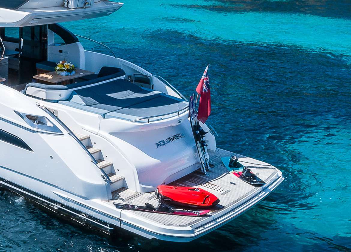 Heck Motoryacht charter princess s60 aquavista Mallorca